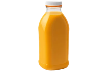Foto op Canvas Orange juice in water bottle with generative ai technology © Supalux