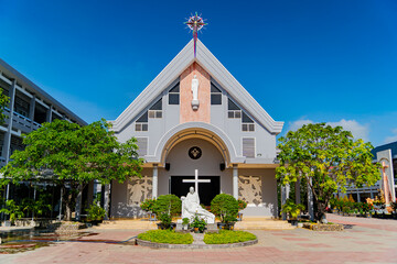 Catholic Cathedral and convent. A monastery in the vicinity of Nha Trang in Vietnam in Cam Ranh.
