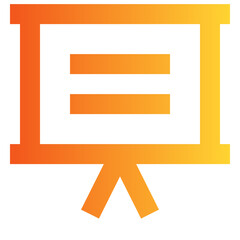 Easel Board gradient icon