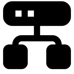 Fototapeta premium Hierarchy glyph icon