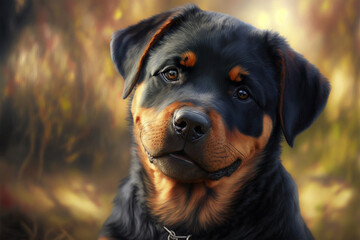 Cute little dogs outside (AI Generated)