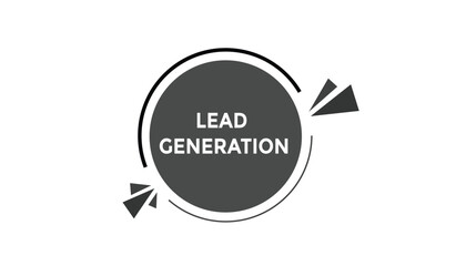 Lead generation button web banner templates. Vector Illustration
