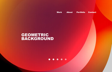 Abstract liquid background for your landing page design. Web page for website or mobile app wallpaper