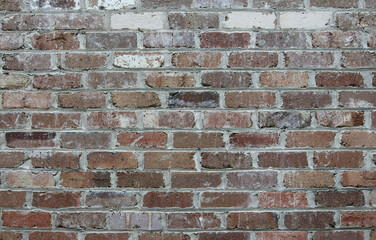 Recycled brick wall used in a newly constructed build