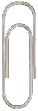 silver U shape paperclip pin