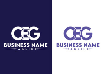 Letter CEG logo design vector template, CEG logo