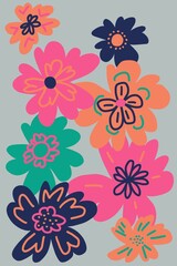 abstract seemless floral background