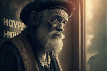 against each other, pain toxic, sorrow, bloodred love of burning fire, sculptures of well and titanicated relationship, Generative AI (just imagination)