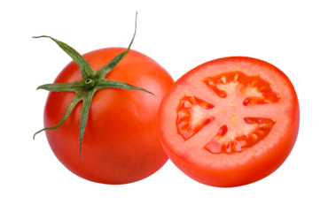 tomato isolated on transparent png.