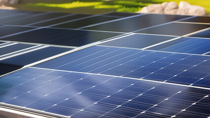 solar panels in the environment, sustainable energy, Generative AI