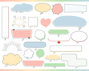 吹き出しセット② 