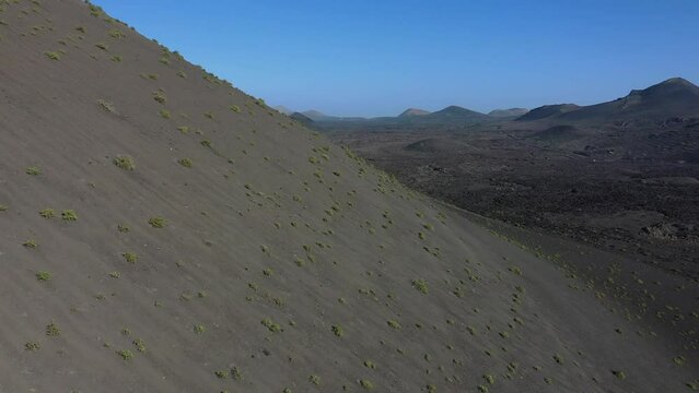 Montana Tinga - Vulkan Landschaften auf Lanzarote - Luftbildaufnahmen