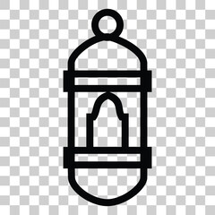 Ramadan lamp icon for material design