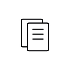 Documents simple line icon vector illustration. Editable stroke. 48x48 Pixel Perfect.