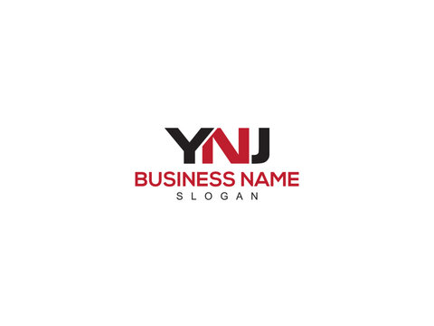 YNJ, Initial Letter ynj Logo Icon Design