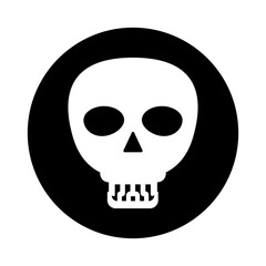 Creepy skull icon. Poison. Vector.