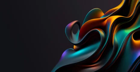 Gordijnen Abstract 3D Background © BazziBa