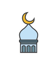 illustration of mosque