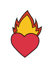 heart in fire