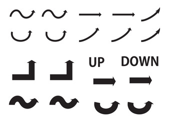 モノクロ矢印セット