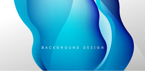 Abstract background fluid bubbles and wave elements. Template for covers, templates, flyers, placards, brochures, banners