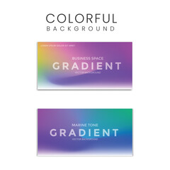 Blue purple Gradient concept vector colorful background set.