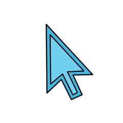 cursor vector illustration on white background