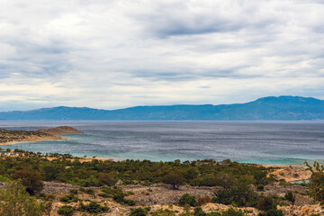 view of the sea and mountains