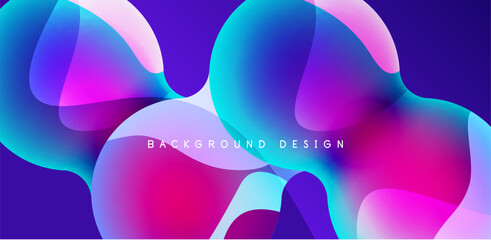 Spheres and circles abstract background, trendy colorful design. Vector Illustration For Wallpaper, Banner, Background, Card, Book Illustration, landing page