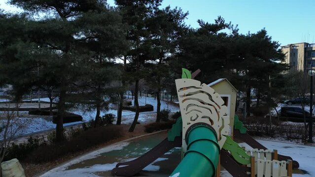 Amanecer en Corea del Sur, Vuelo de Dron, vista aerea, salida del sol, Video 4k
