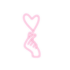 Glowing Finger Heart Sign