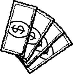 Hand Drawn Banknote Illustration