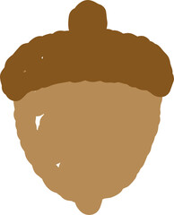 Hand drawn acorn illustration © Agnes Chen