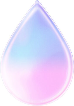 Dreamy color aqua water 3d icon