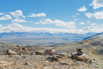 mars, altay, mountain, landscape, sky, nature, summer, hill, peak, rock