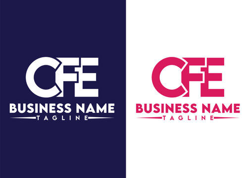 Letter CFE logo design vector template, CFE logo