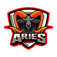 Aries Esport Mascot Logo Design