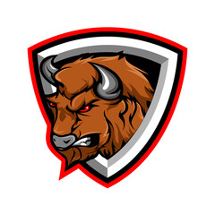 Bison Esport Mascot Logo Design