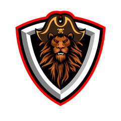 Lion Esport Mascot Logo Design