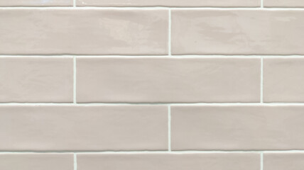 ceramic beige tiles line horizontal brick background tile wall