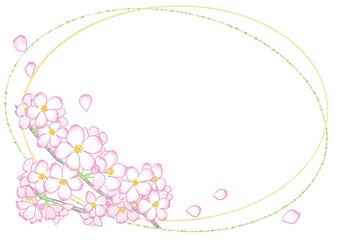 桜フレーム(ロマンチック)