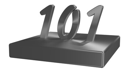 Illustration, number 101 available for arts and website.