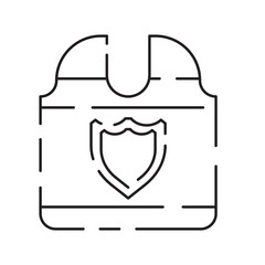 Obraz premium Police line icon. Law and Judgement line icons. Justice, Court of law and Government vector linear icon