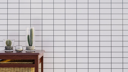 Modern wall and floor white ceramic tiles design