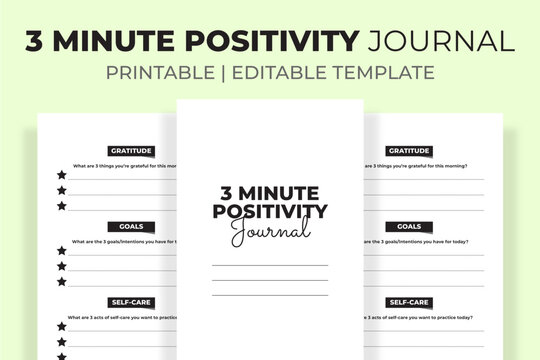 3 Minute Positivity Journal