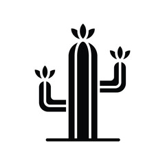 cactus icon vector design template in white background