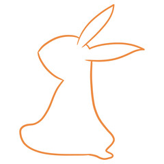 Cute Rabbit Outline