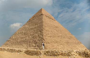 Fototapeta na wymiar Pyramids of Giza in Cairo, Egypt 