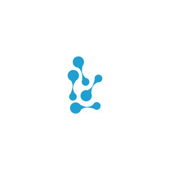 Neuron logo design icon template