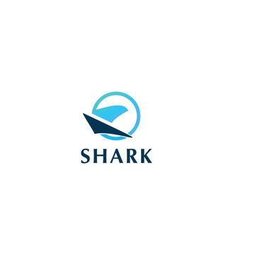 Shark Abstract logo design template